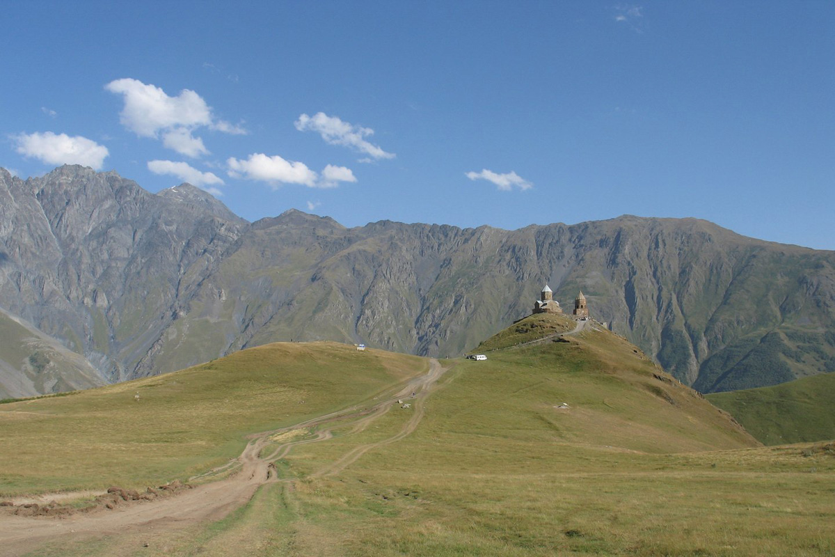 Holy Trinity church in Kazbegi  