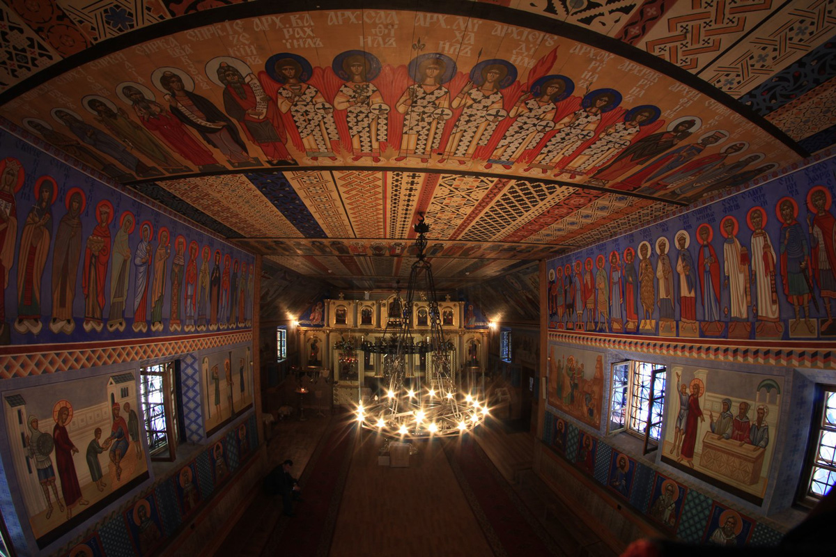 Interior of Transfiguration church of Grabarka Monastery 
