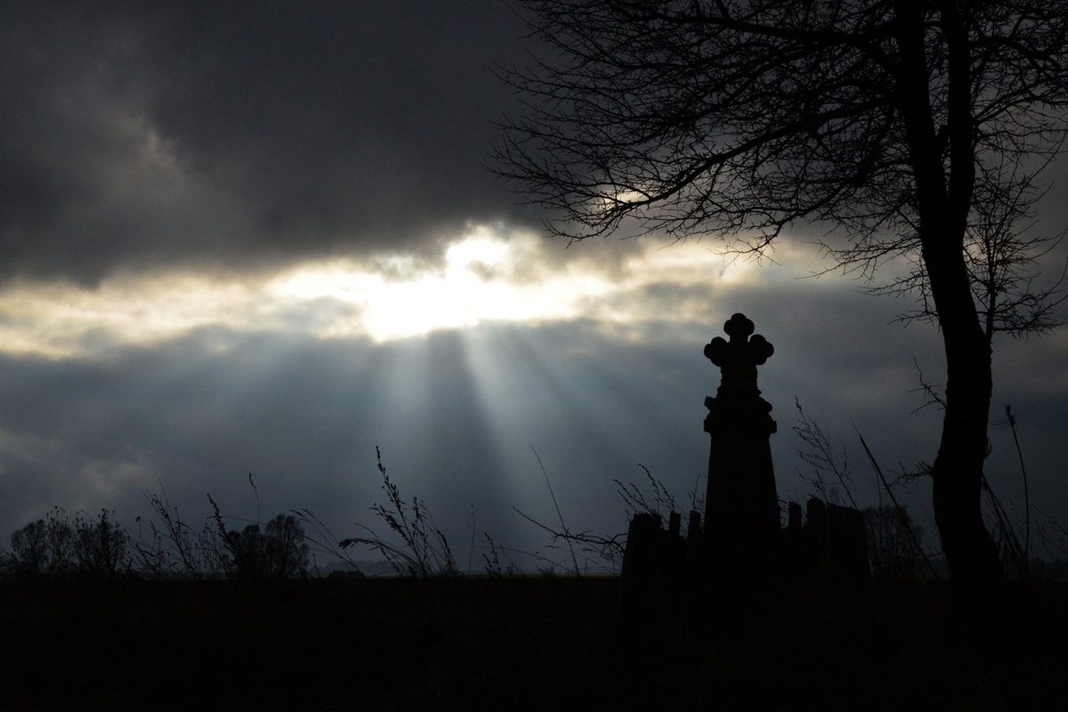 Krzyż za wsią Parcewo 